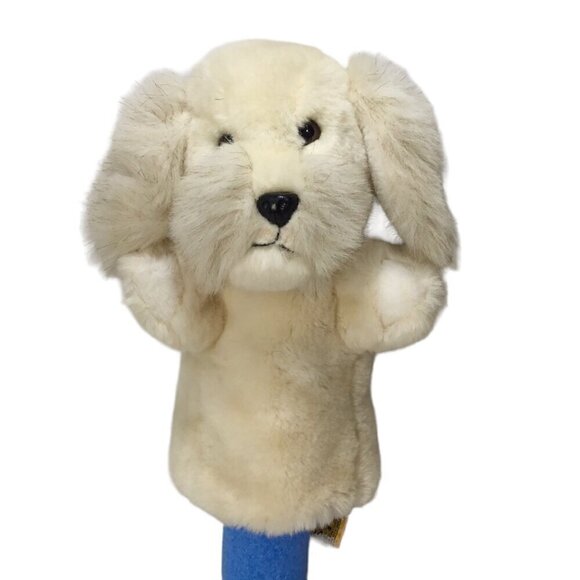 Vtg 24K Polar Puff Special Effects Hand Puppet 1985 Dog Puppy Gold Label 4694 - Picture 4 of 12